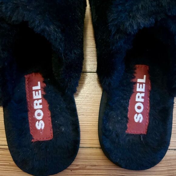 Sorel Go Mail Run slippers, black. Size 8. - Picture 6 of 11